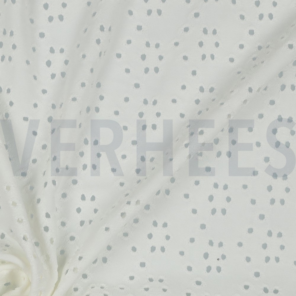 EYELET STRETCH WHITE #7