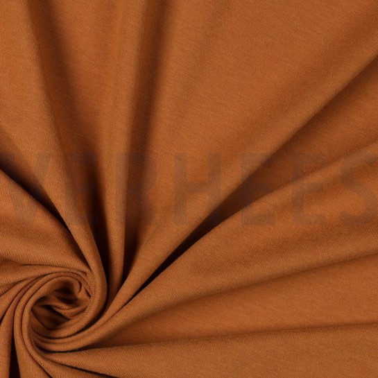 BAMBUS BAUMWOLL JERSEY DUNKEL APRIKOSE #7