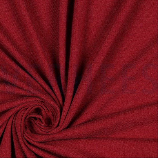 BAMBOO COTTON JERSEY WINE RED #7