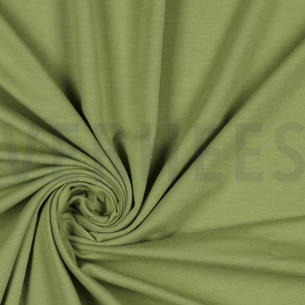 BAMBOU COTON JERSEY CITRON VERT ANCIEN #7