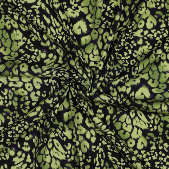 VISCOSE ROSELLA STRETCH DIGITAAL DIERENHUID GEEL #7