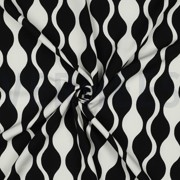 LENZING™ ECOVERO™ ABSTRACT SCHWARZ/ECRU (thumbnail) #3