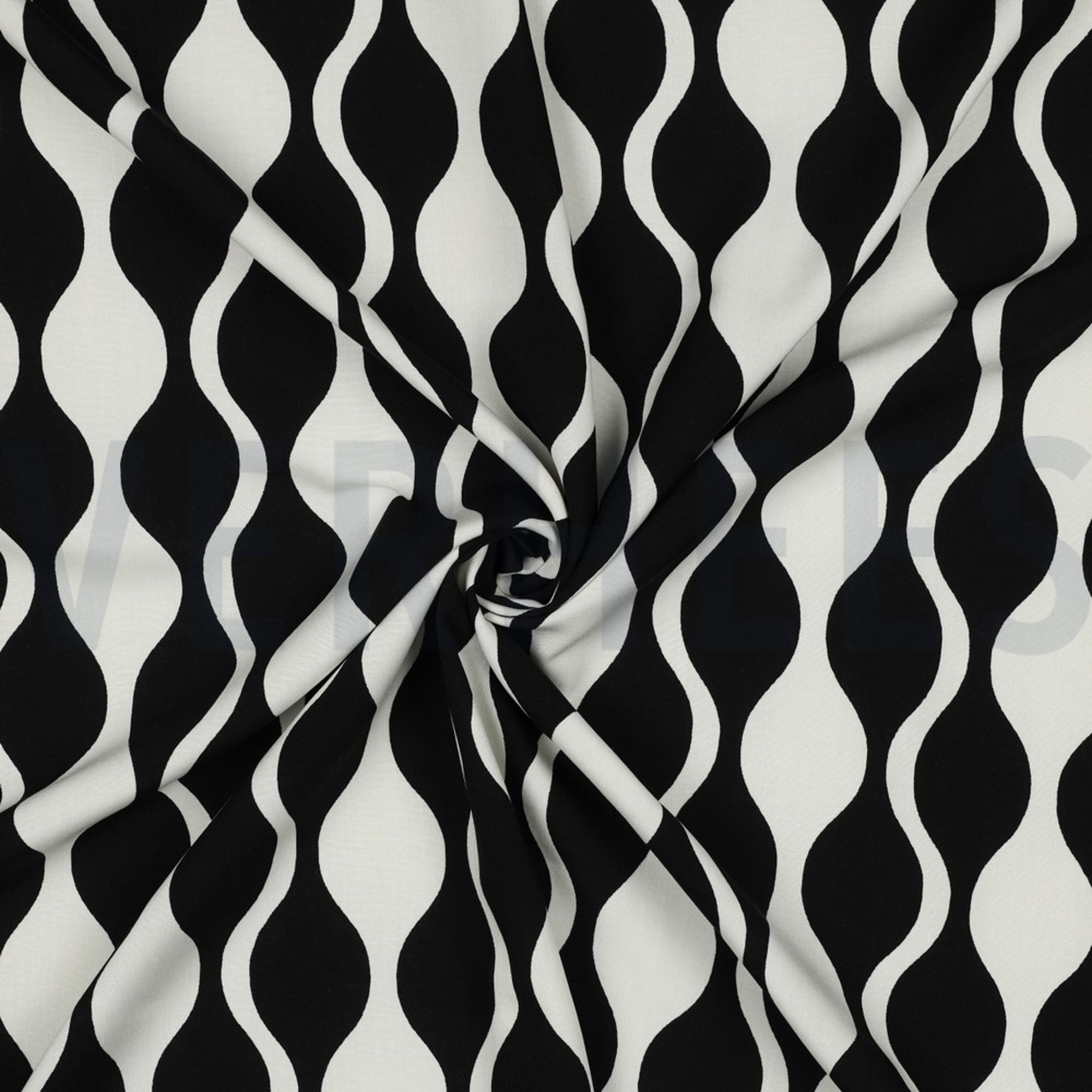 LENZING™ ECOVERO™ ABSTRACT SCHWARZ/ECRU (high resolution) #3