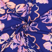 LENZING™ ECOVERO™ BLOEMEN KOBALTBLAUW (thumbnail) #3