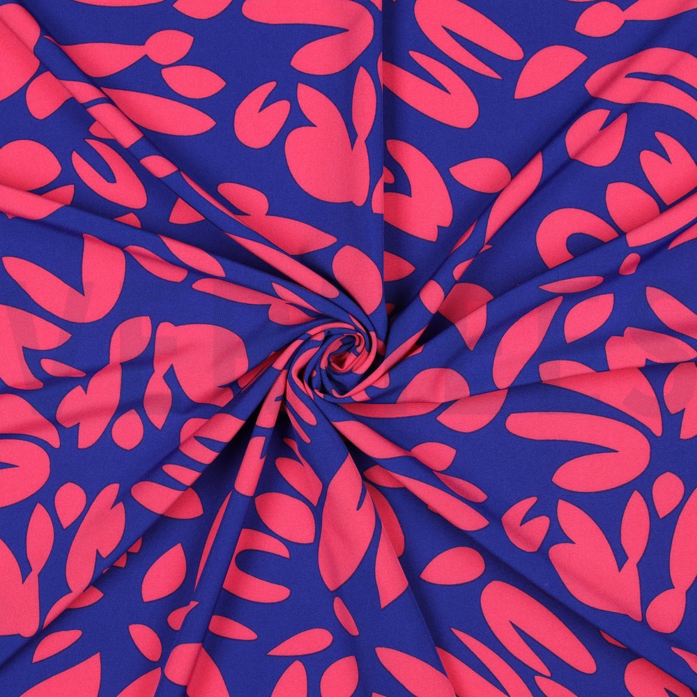 MAGNOLIA STRETCH ABSTRACT KOBALTBLAUW #7
