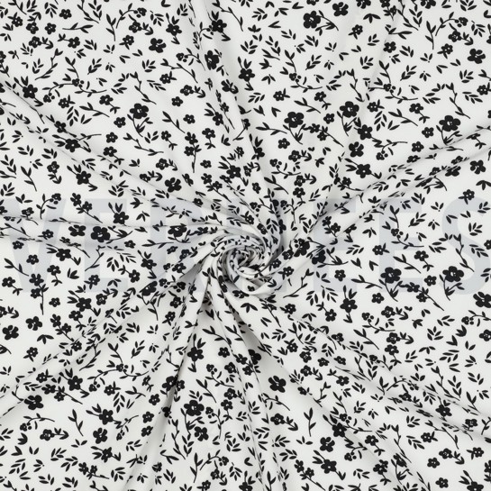 MAGNOLIA STRETCH BLUMEN WEISS #7