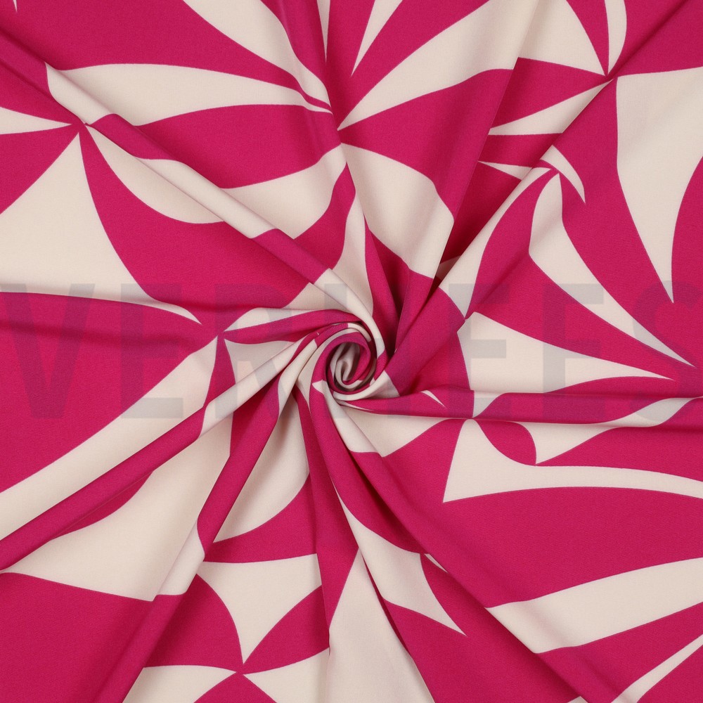 MAGNOLIA STRETCH GEOMETRISCH FUCHSIA #7