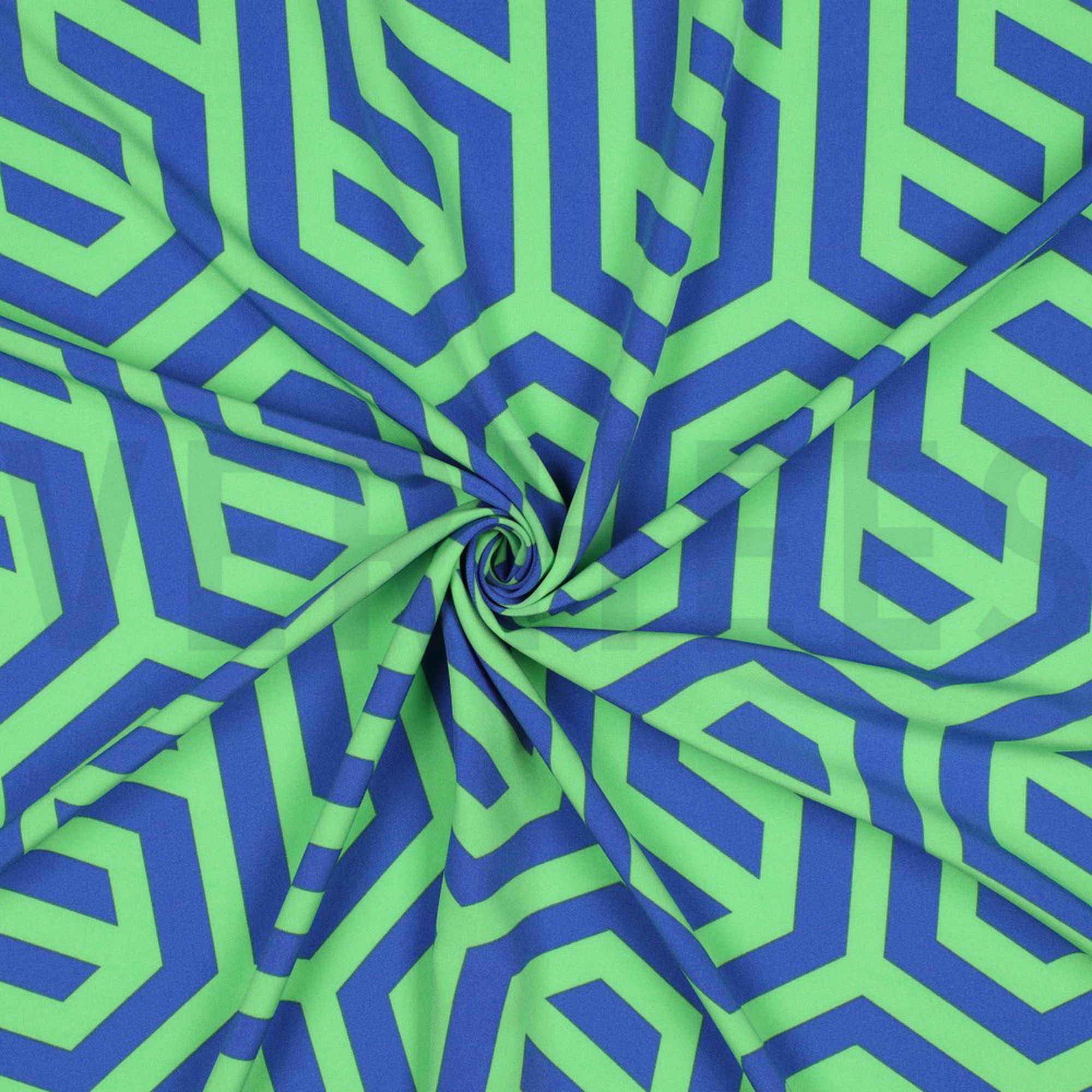 MAGNOLIA STRETCH GEOMETRISCH KOBALTBLAU (high resolution) #3