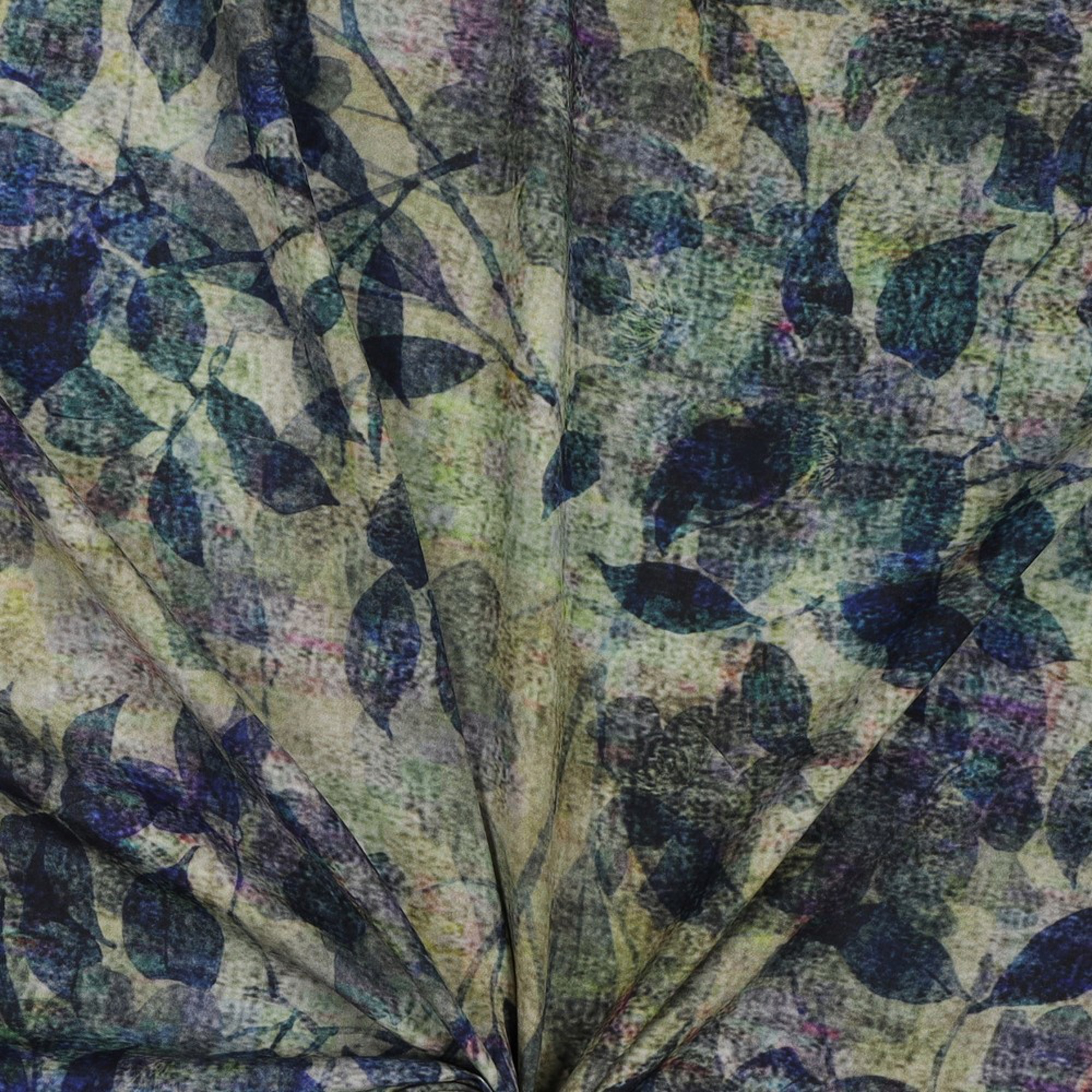 VISCOSE RADIANCE DIGITAL FLORAL SAGE (high resolution) #3