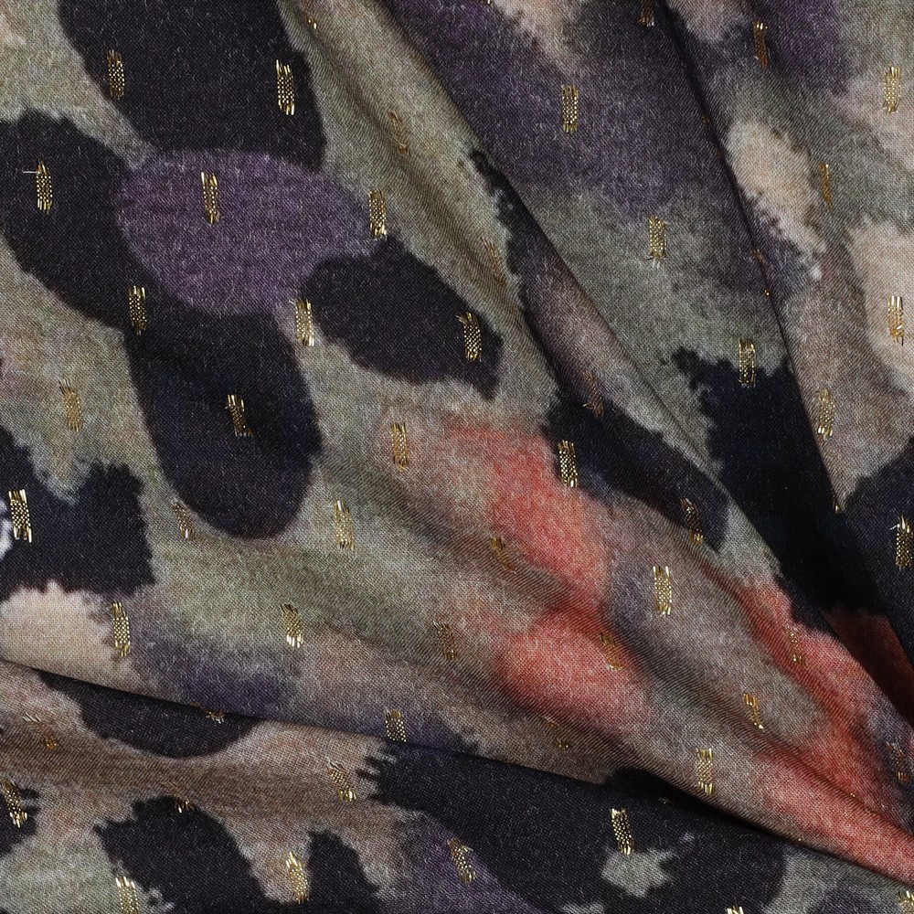VISCOSE LUREX DIGITAL ABSTRACT PICKLE #7