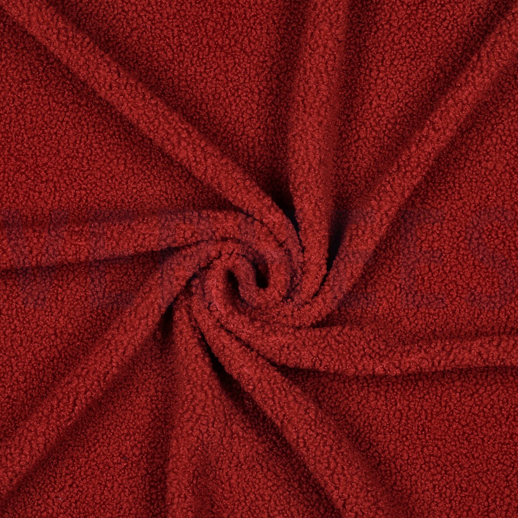 TEDDYSTOFF KUNSTPELZ ROT #7