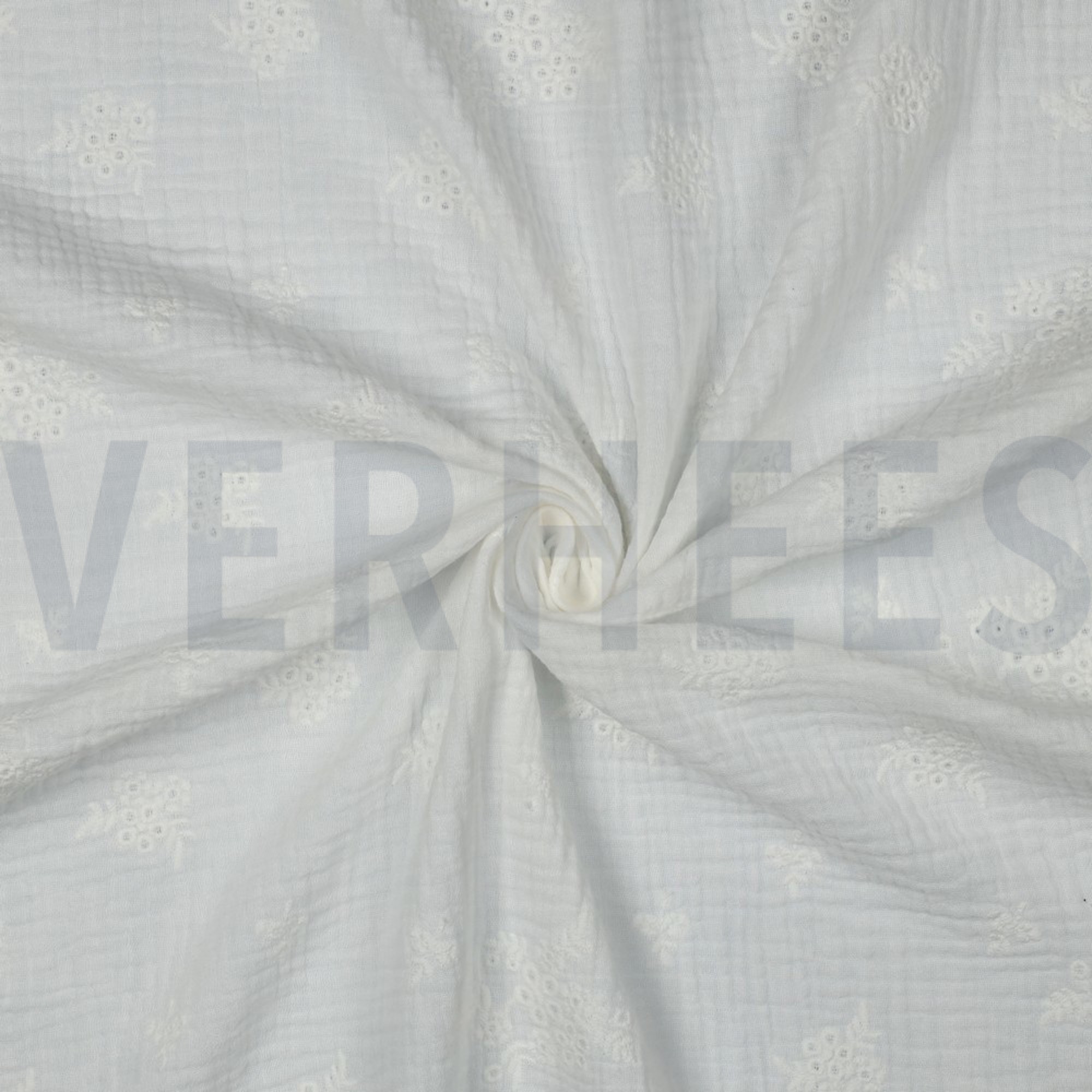 MUSSELIN STICKEREI BLUMEN WEISS (high resolution) #3