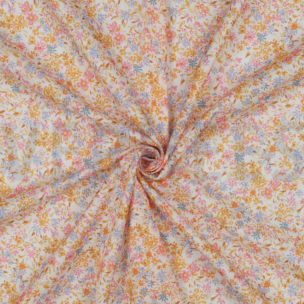 COTTON VOILE DIGITAL FLOWERS MULTICOLOUR #7