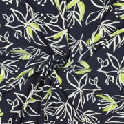 MAGNOLIA STRETCH FLOWERS NAVY (thumbnail) #3