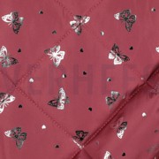 STEPPED SILVER BUTTERFLY DARK ROSE (thumbnail) #3