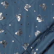 MATELASSÉ PAPILLON ARGENTÉ PÉTROLE (thumbnail) #3