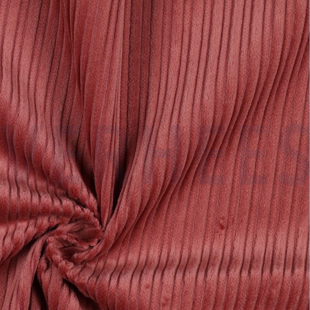 VELOURS CÔTELÉ ROSE FONCÉ #7