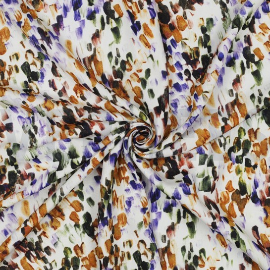 VISCOSE RADIANCE DIGITAAL ABSTRACT GEBROKEN WIT #7