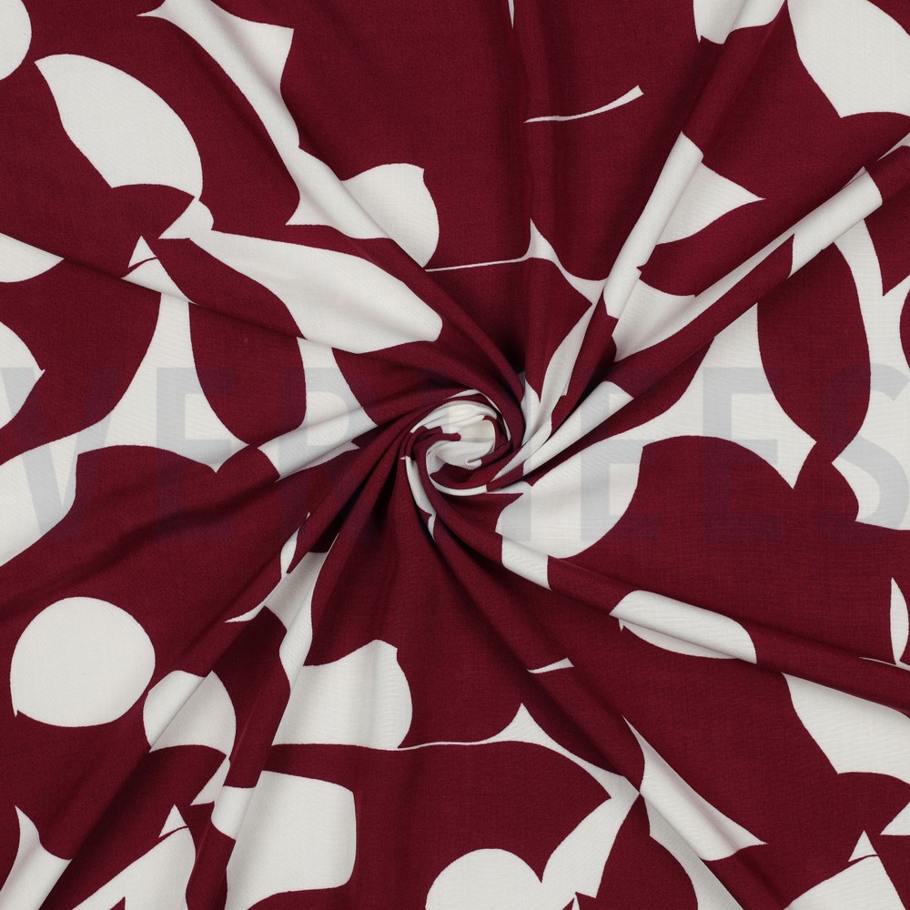 VISCOSE RADIANCE ABSTRAIT BORDEAUX #7