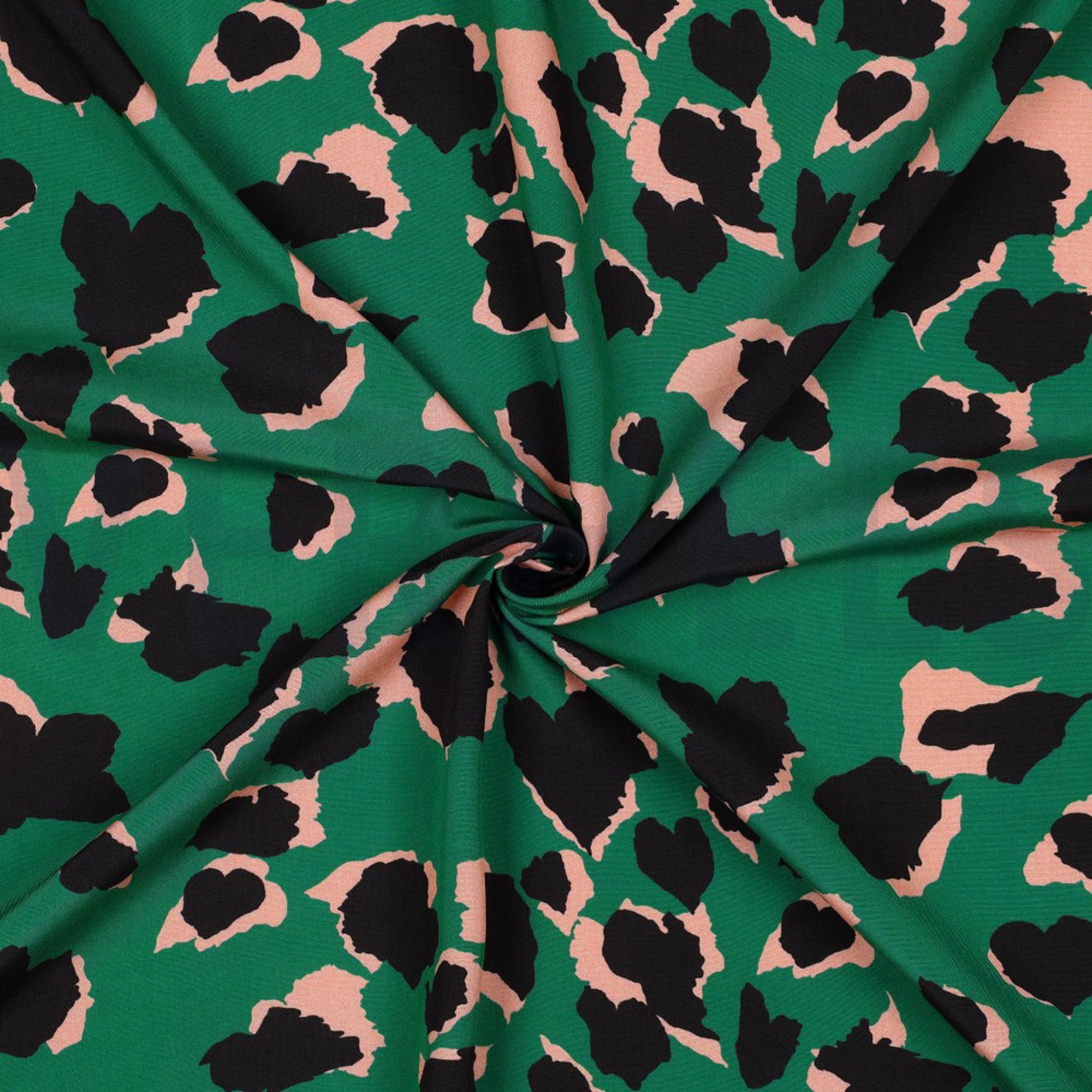 VISCOSE RADIANCE ANIMAL SKIN GREEN (high resolution) #3