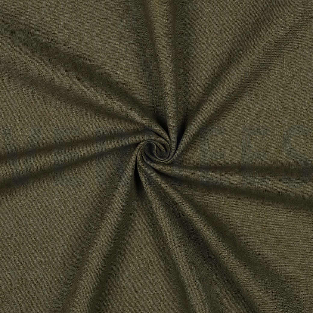 LINEN WASHED 230 gm2 MOSS GREEN #7