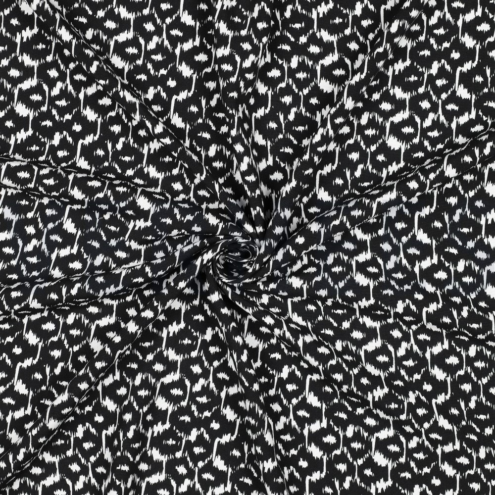 VISCOSE RADIANCE ABSTRACT ZWART #7