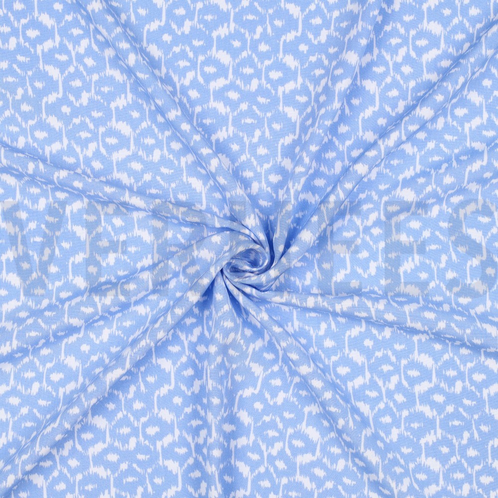 VISKOSE RADIANCE ABSTRAKT BLAU #7