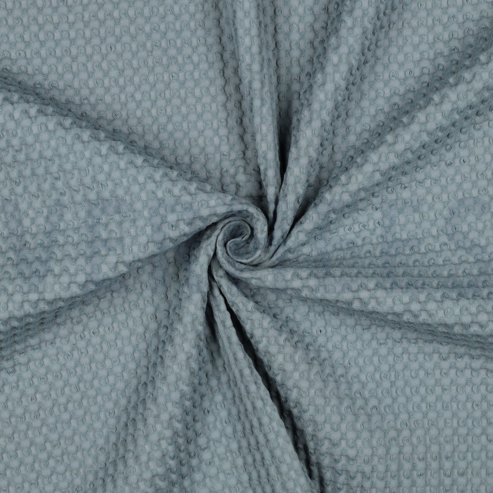 COTTON WAFFLE BIG PALE TURQUOISE #7