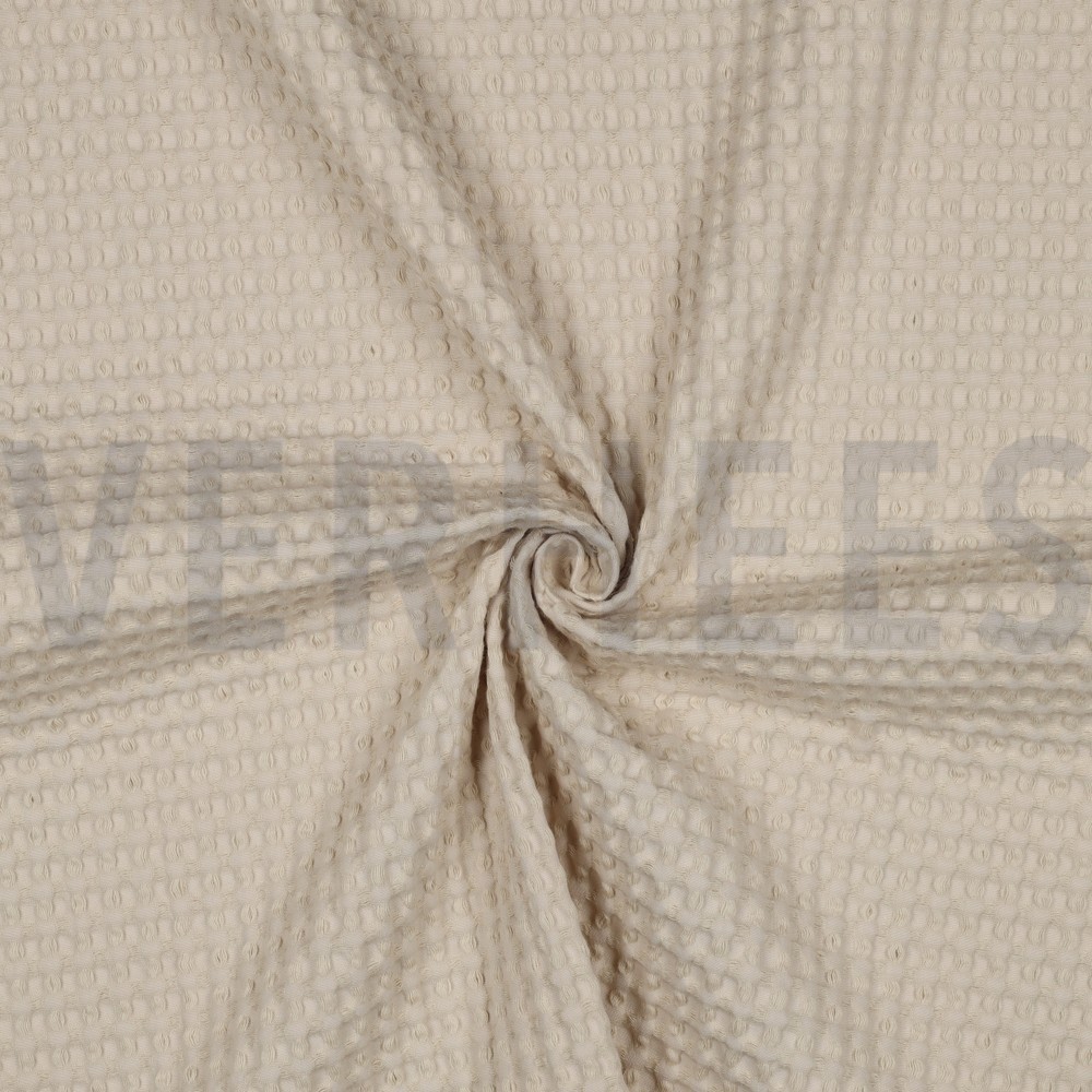 COTON NID D'ABEILLE GRAND BEIGE #7