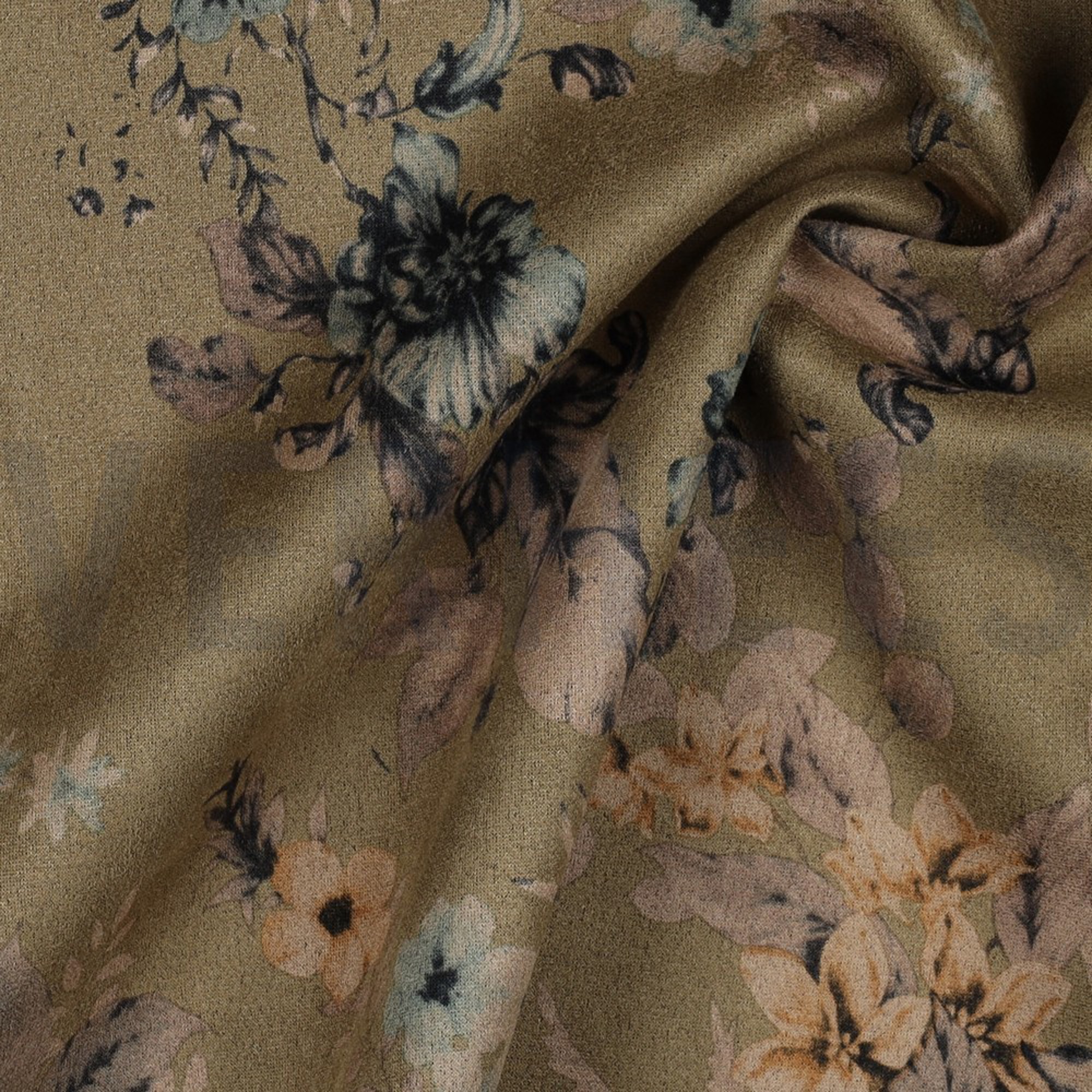 SUEDE STRETCH BLUMEN HELLGRÜN (high resolution) #3