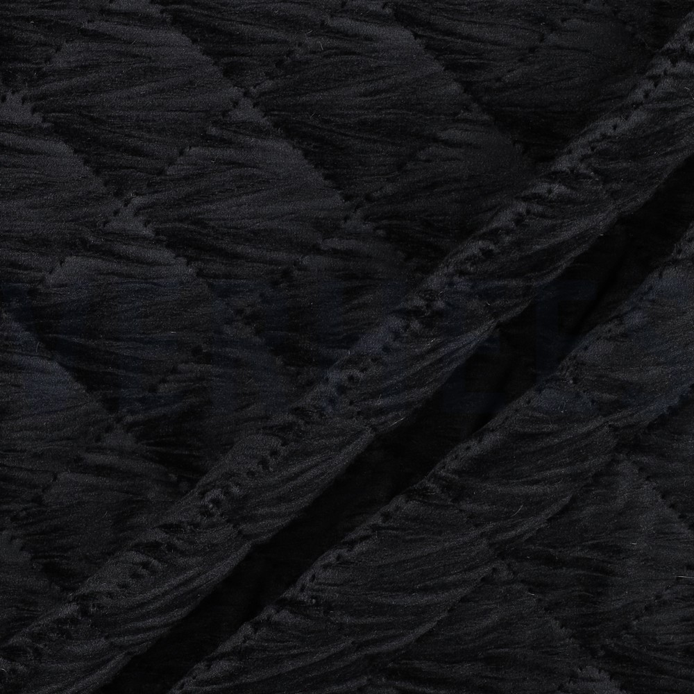 STEPPED VELVET BLACK #7