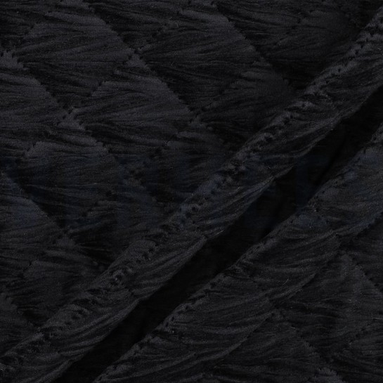 STEPPED VELVET BLACK #7