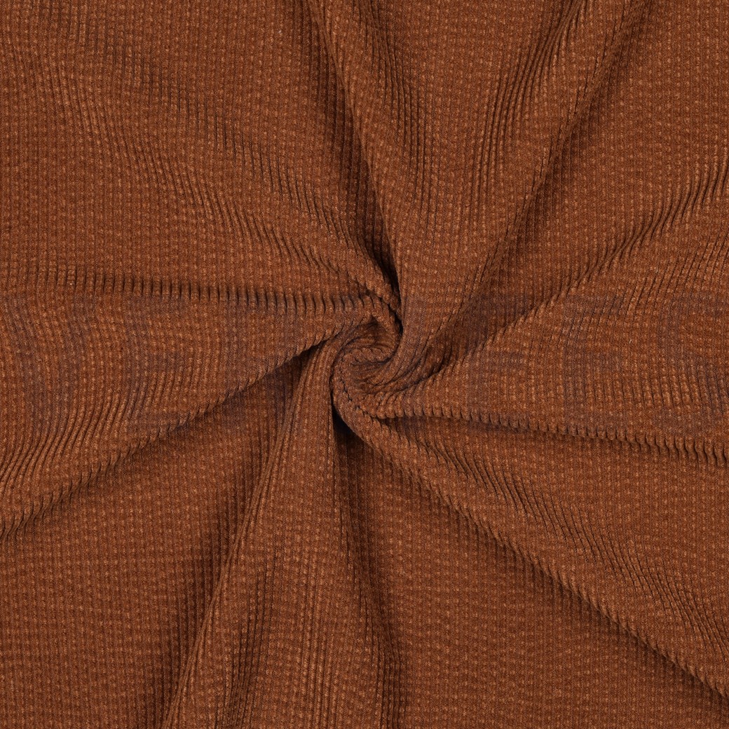 FAUX FUR CORDUROY RUST #7