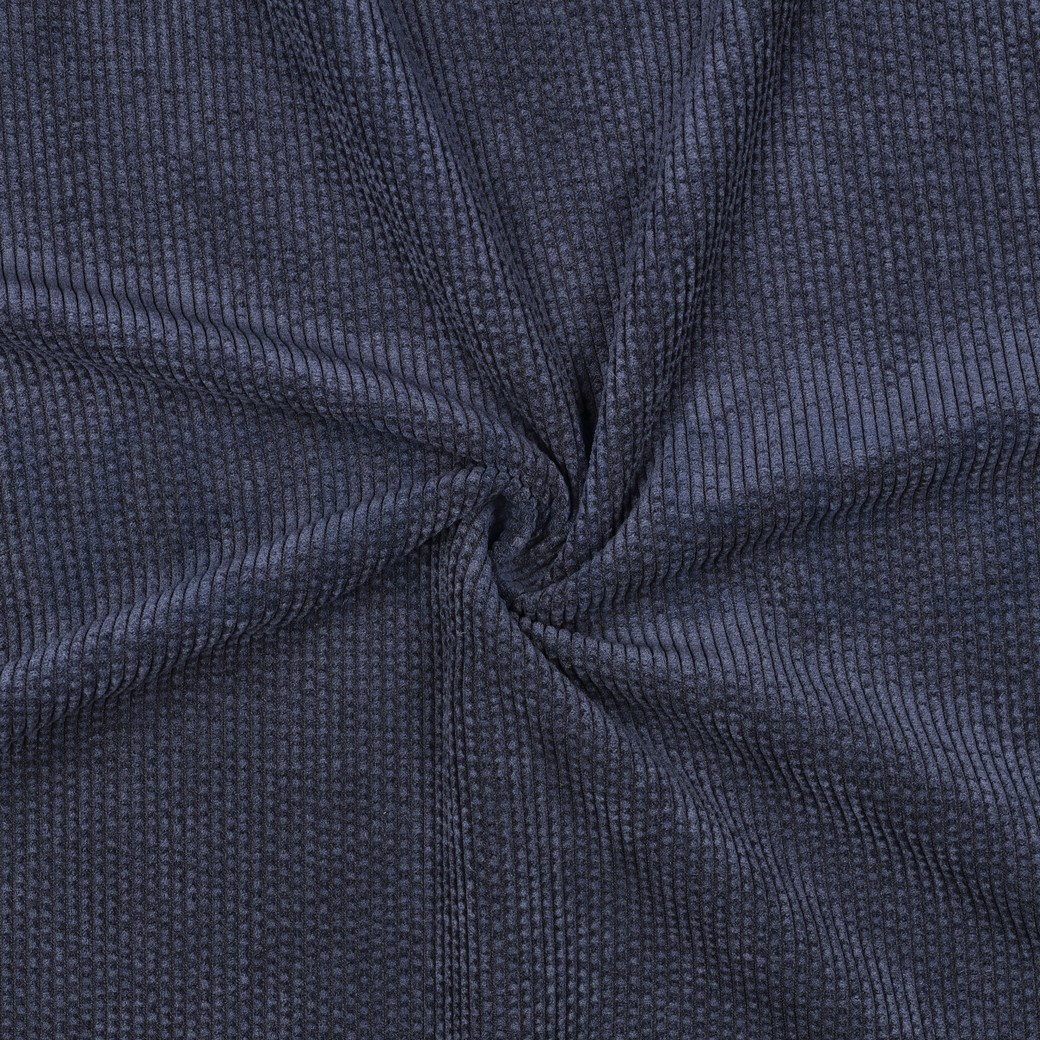 KUNSTPELZ CORD MARINEBLAU #7