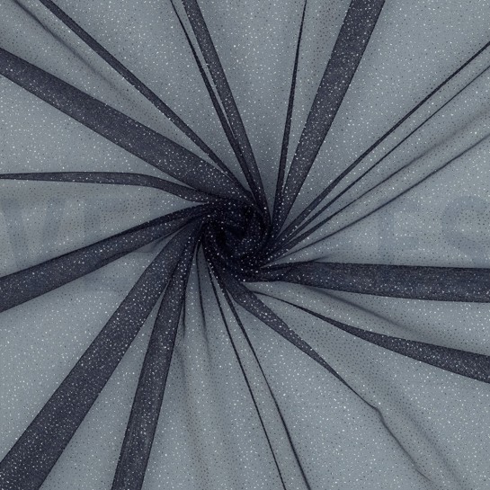 ROYAL TÜLL GLITZER MARINEBLAU/SILBER #7