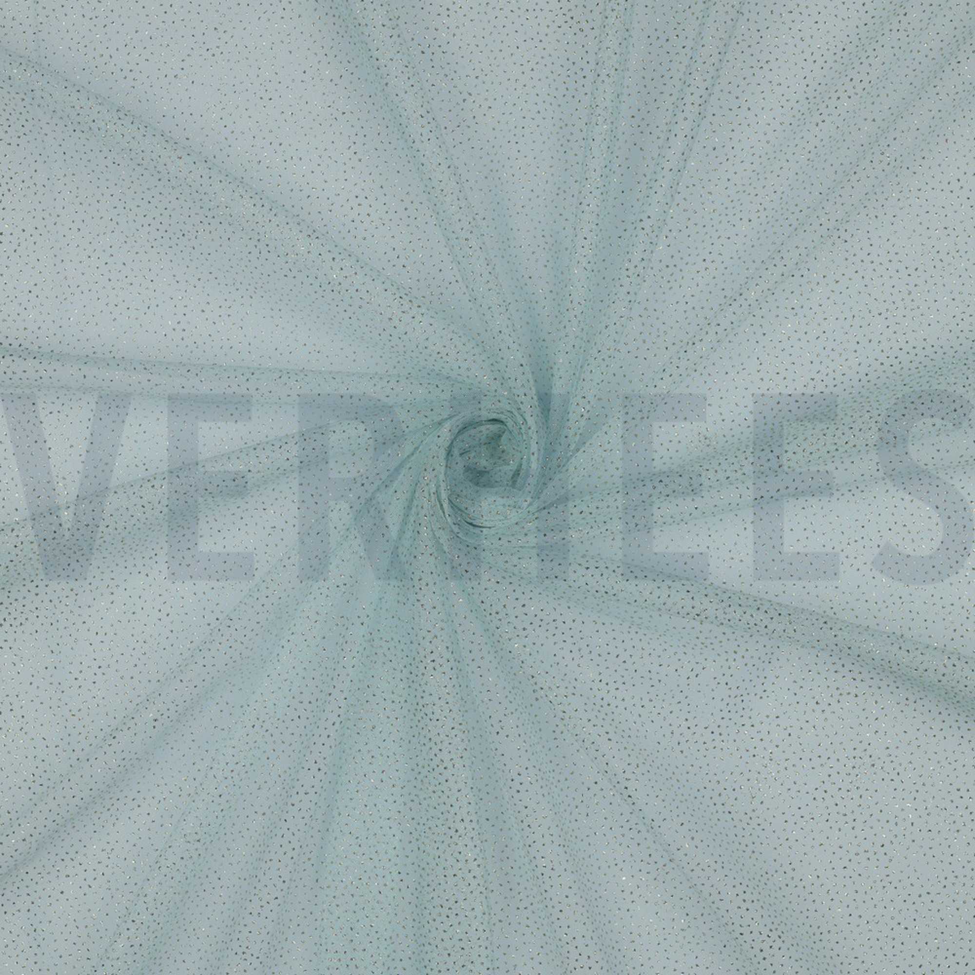 ROYAL TULE GLITTER LICHTBLAUW/GOUD (high resolution) #3