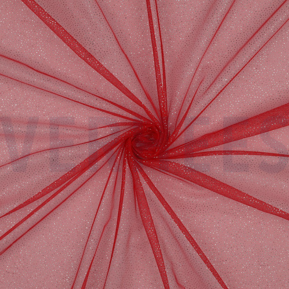 ROYAL TÜLL GLITZER ROT/SILBER #7