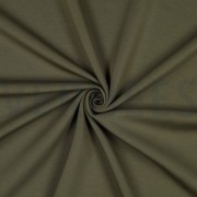 BAUMWOLLE INTERLOCK JERSEY ARMEEGRÜN (thumbnail) #3