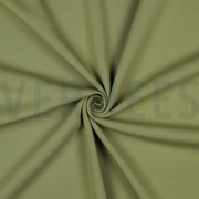 COTTON INTERLOCK JERSEY OLIVE (thumbnail) #3