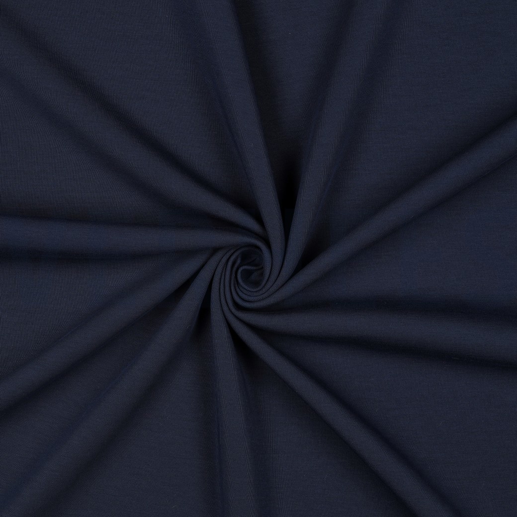 COTTON INTERLOCK JERSEY NAVY #7
