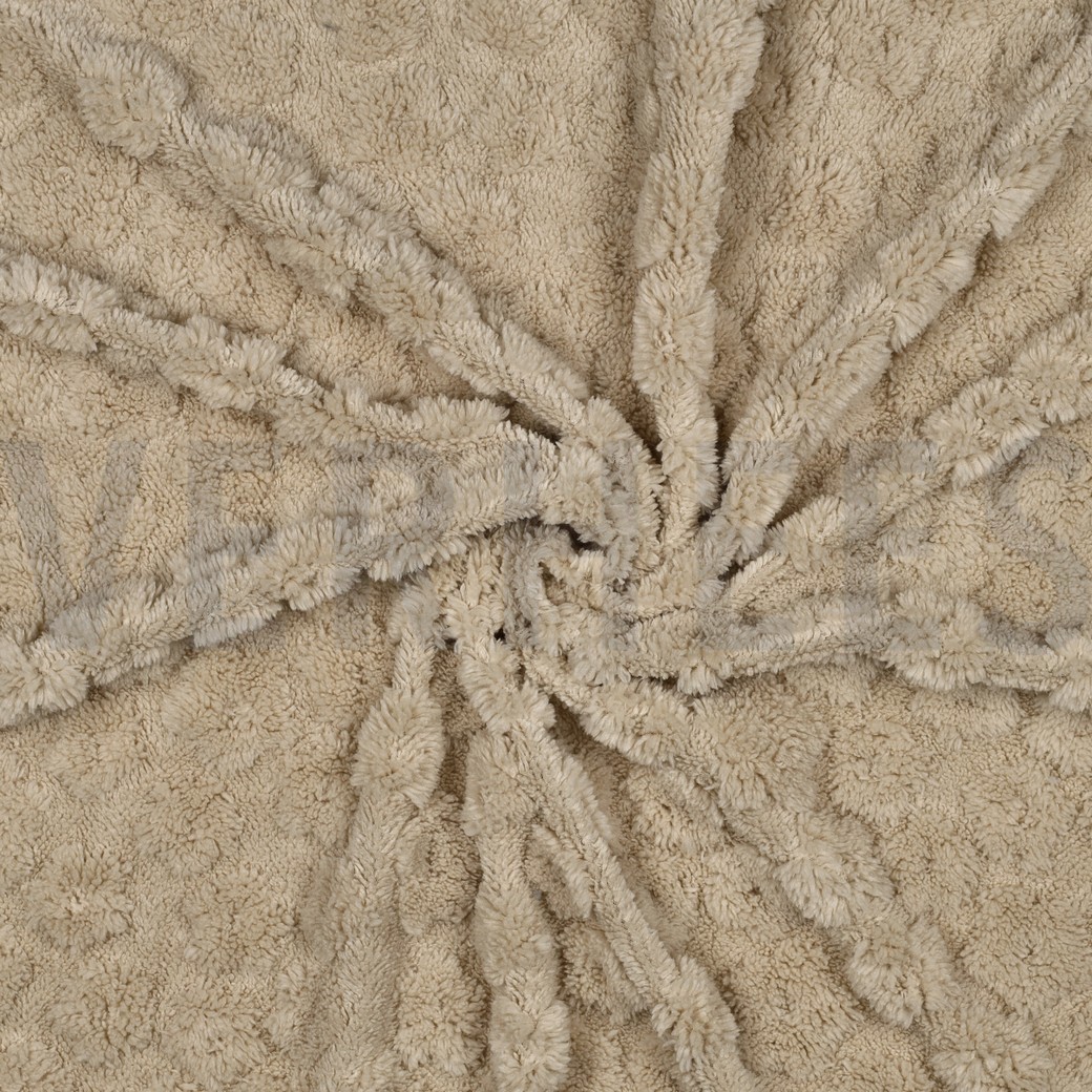 FLEECE JACQUARD BLUMEN ECRU #7