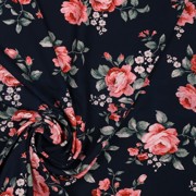 VISKOSE RADIANCE BLUMEN MARINEBLAU (thumbnail) #3