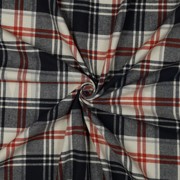 KATOEN GARENGEVERFD GEBORSTELDE RUITEN MARINEBLAUW (thumbnail) #3