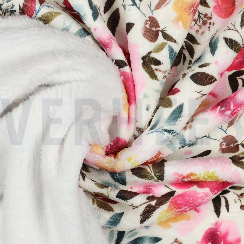 MICRO FAUSSE FOURRURE FLEURS MULTICOLORE #7