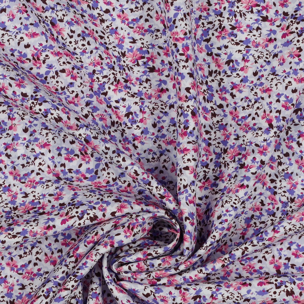 VISCOSE RADIANCE DIGITAAL BLOEMEN LILA #7