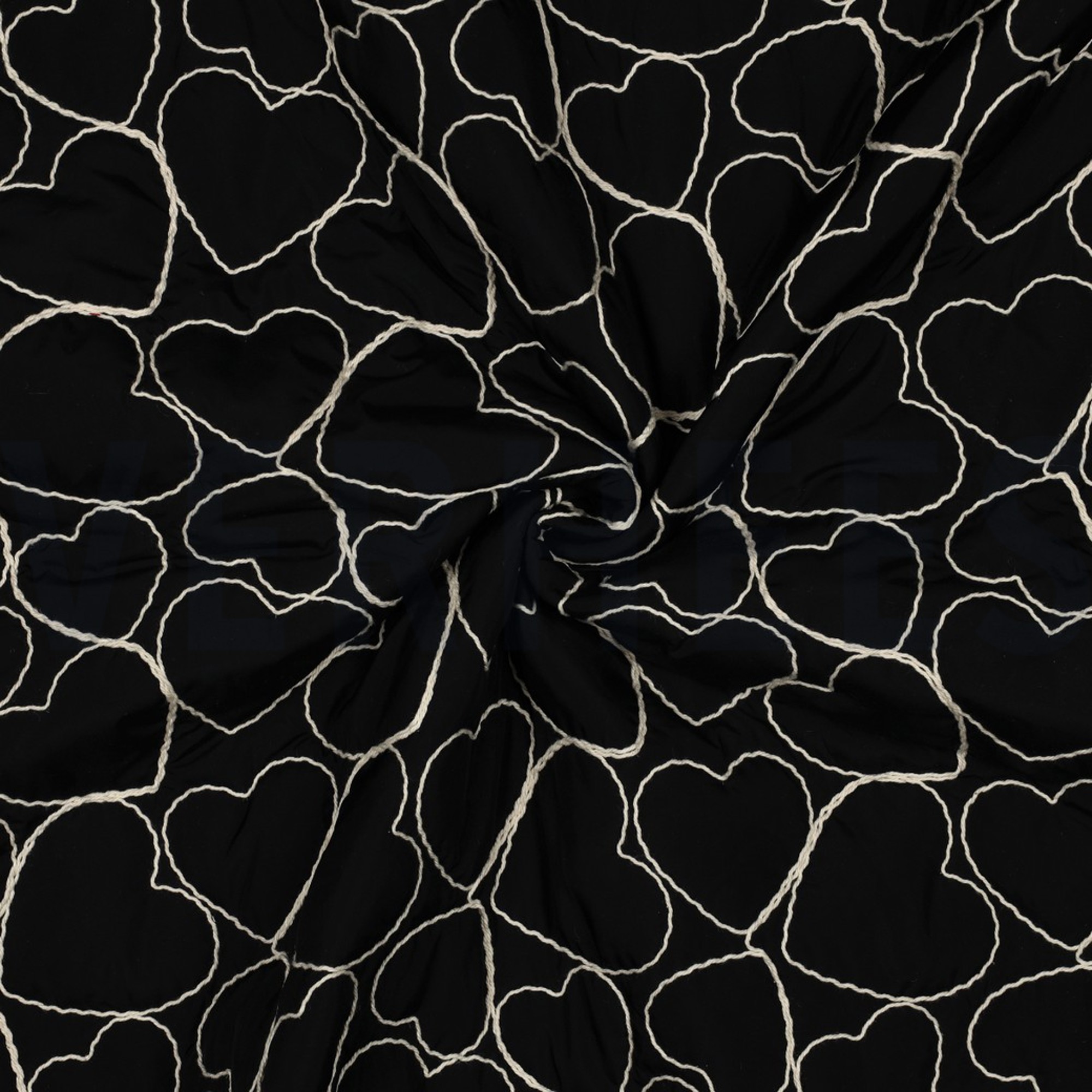 STEPPSTOFF STICKEREI HERZEN SCHWARZ (high resolution) #3