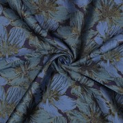 JACQUARD BLOEMEN BLAUW (thumbnail) #3