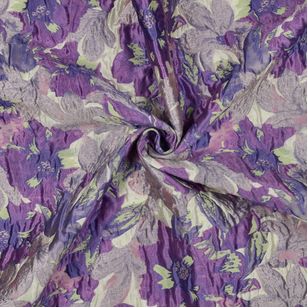 JACQUARD FLEURS LILAS #7
