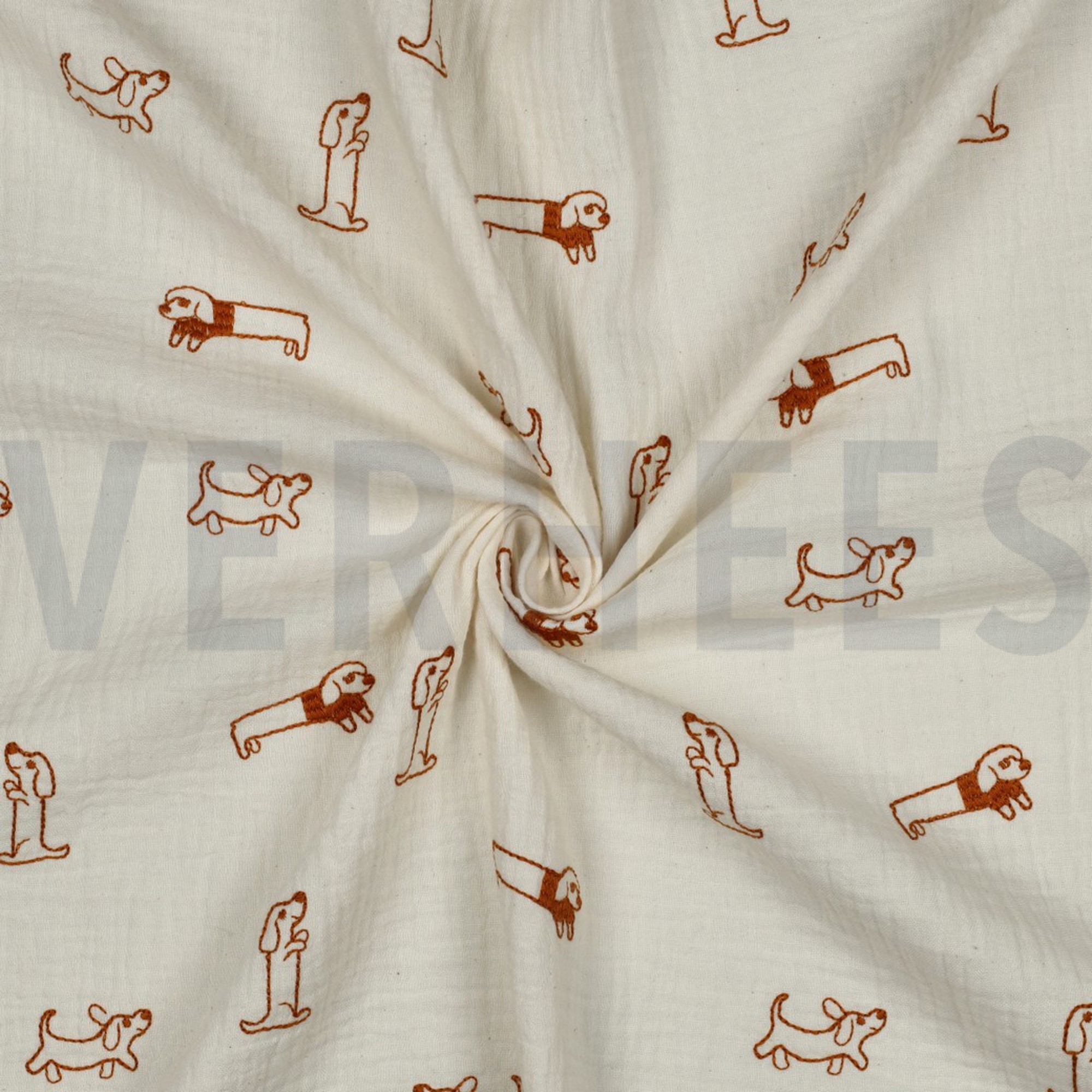 MUSSELIN STICKEREI HUNDE ECRU (high resolution) #3