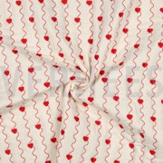 MUSSELIN GESTEPPT HERZEN NATUR (thumbnail) #3